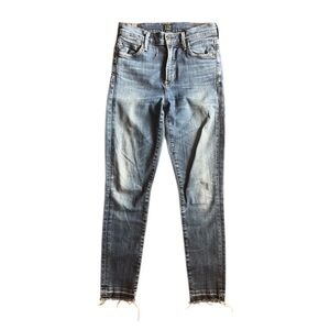 Citizen of Humanity - Rocket crop high rise skinny w/frayed bottoms